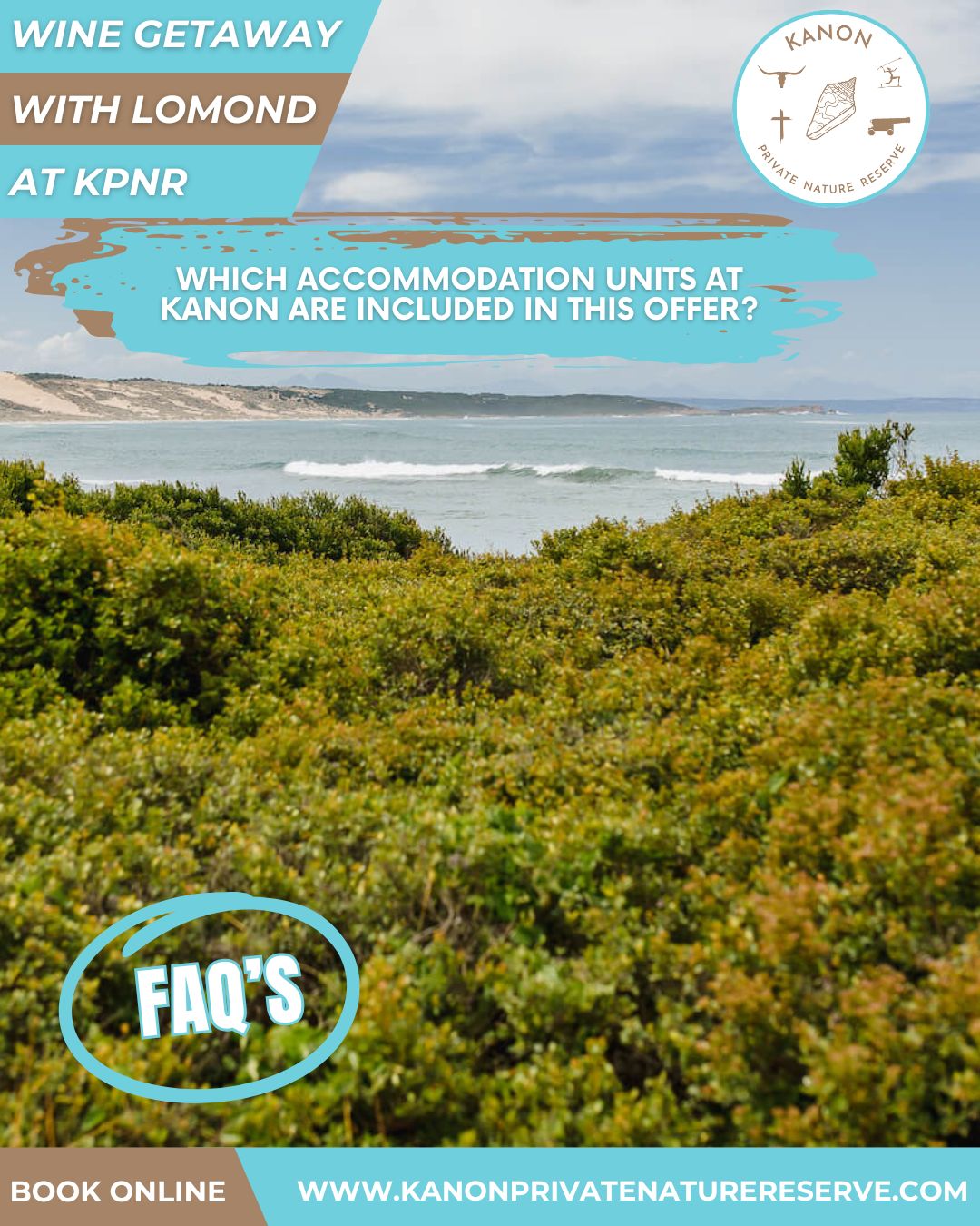 Which accommodation units at Kanon are included in this offer - Wine getaway at Kanon - KPNR x Lomond - Kanon Private Nature Reserve